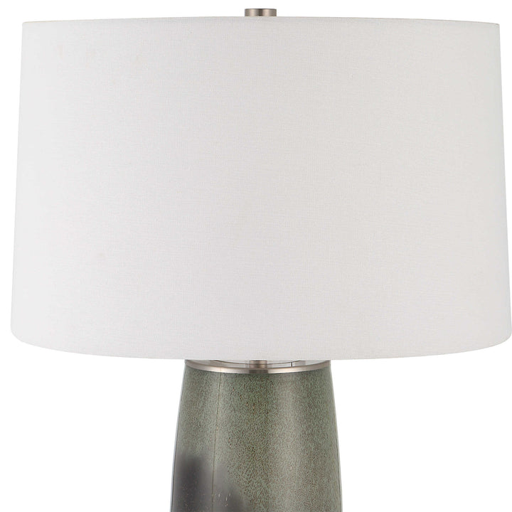 American Home Furniture Uttermost Campa Gray-Blue Table Lamp