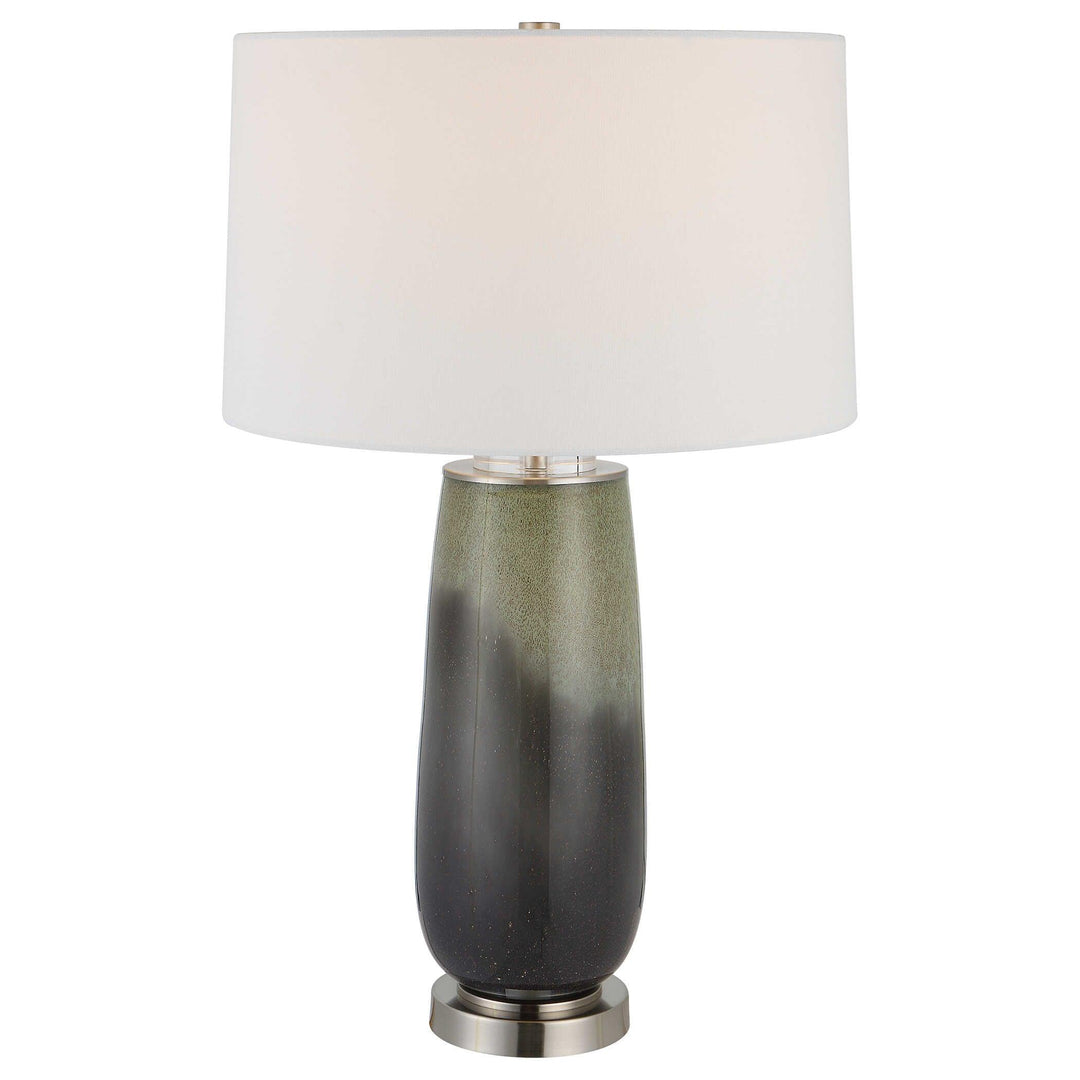 Campa Gray-Blue Table Lamp - AmericanHomeFurniture