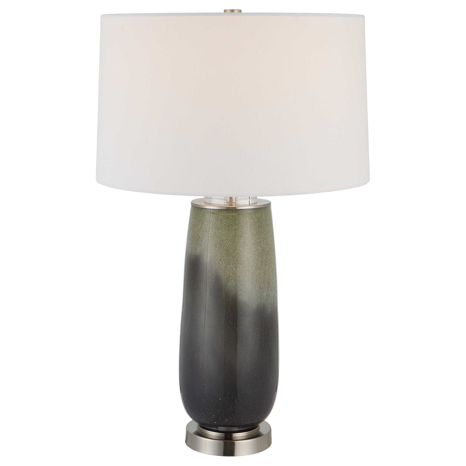 American Home Furniture Uttermost Campa Gray-Blue Table Lamp
