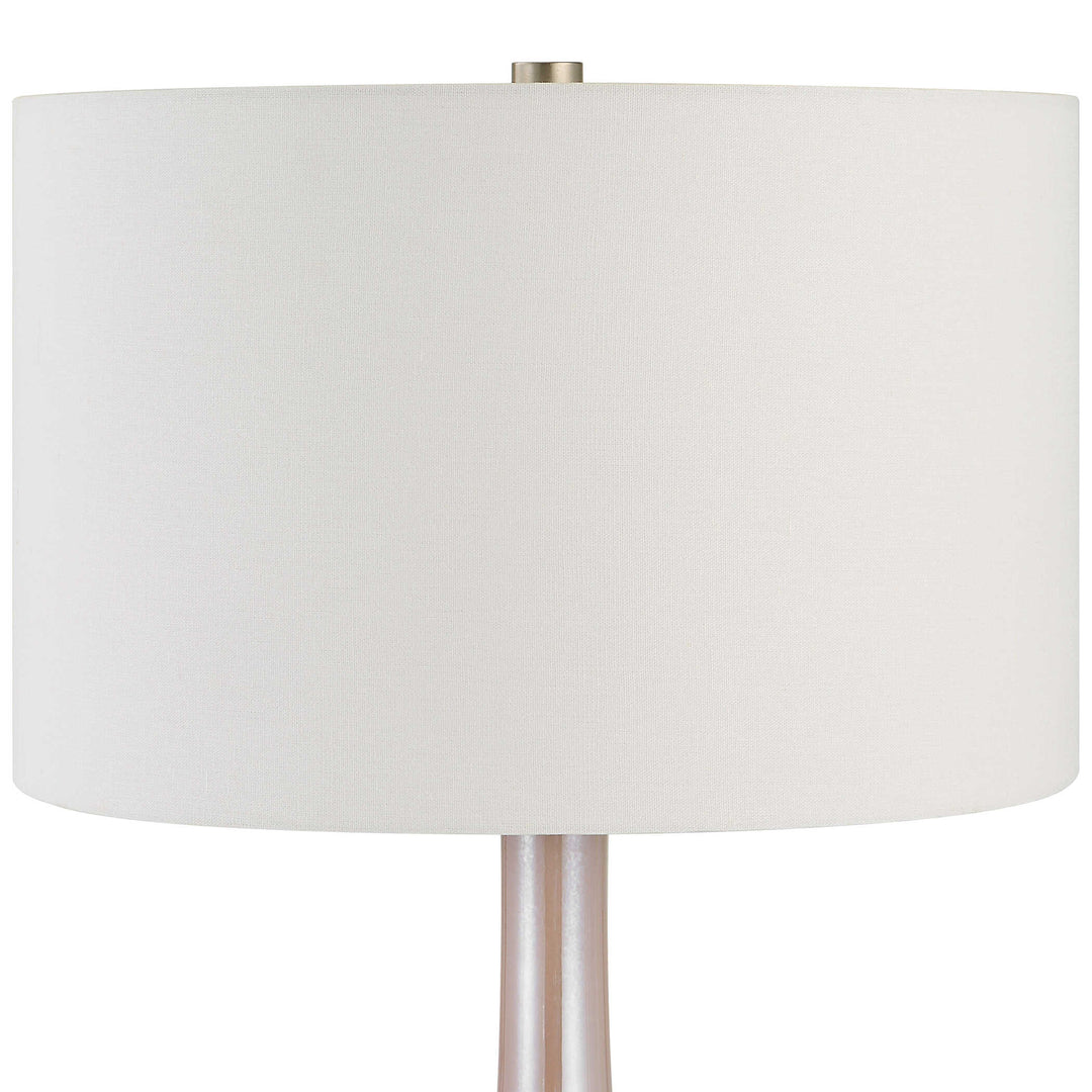 American Home Furniture Uttermost Rosa Pink Glass Table Lamp
