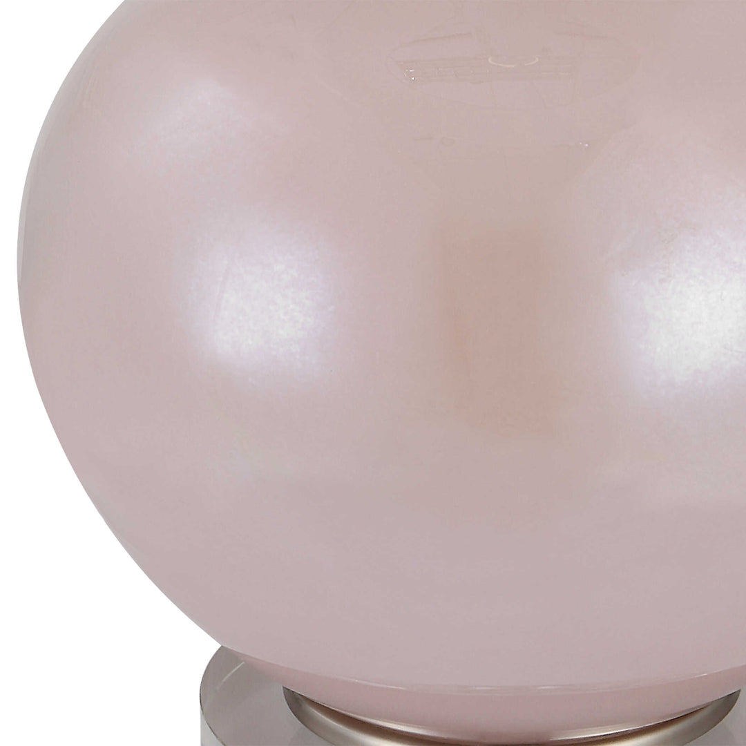American Home Furniture Uttermost Rosa Pink Glass Table Lamp