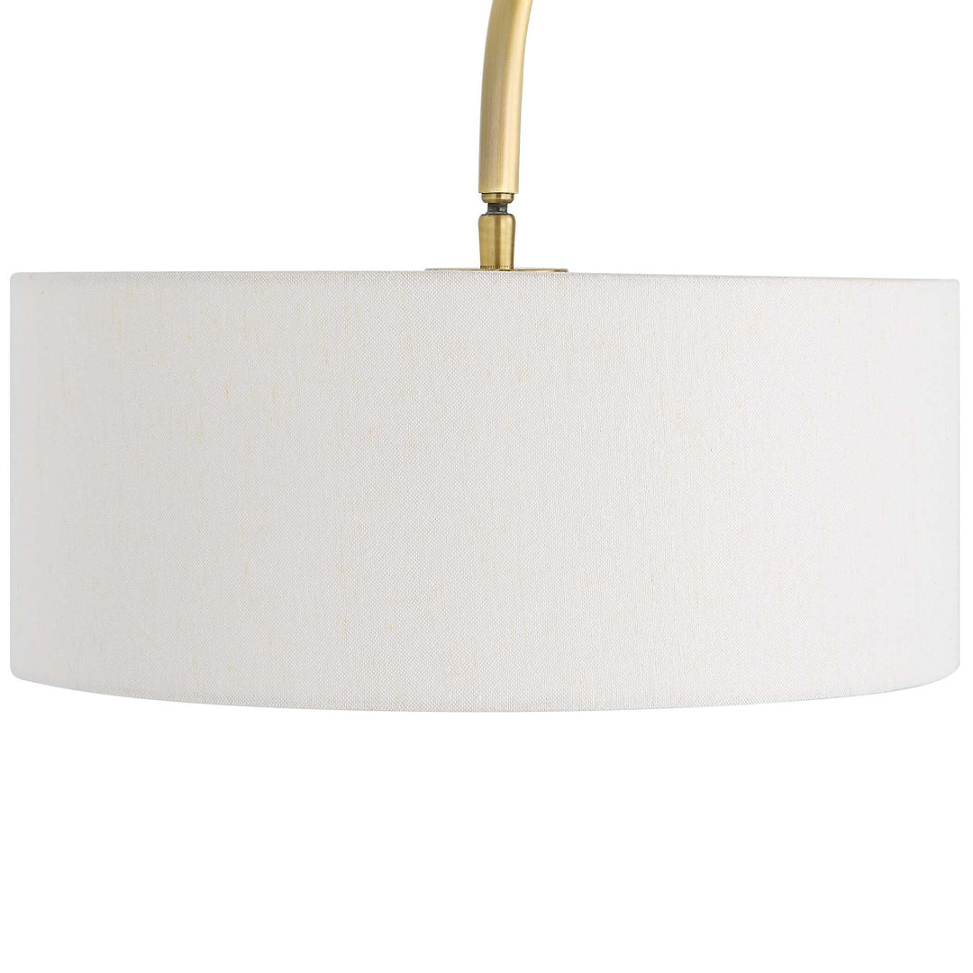American Home Furniture Uttermost Huxford Brass Arch Floor Lamp