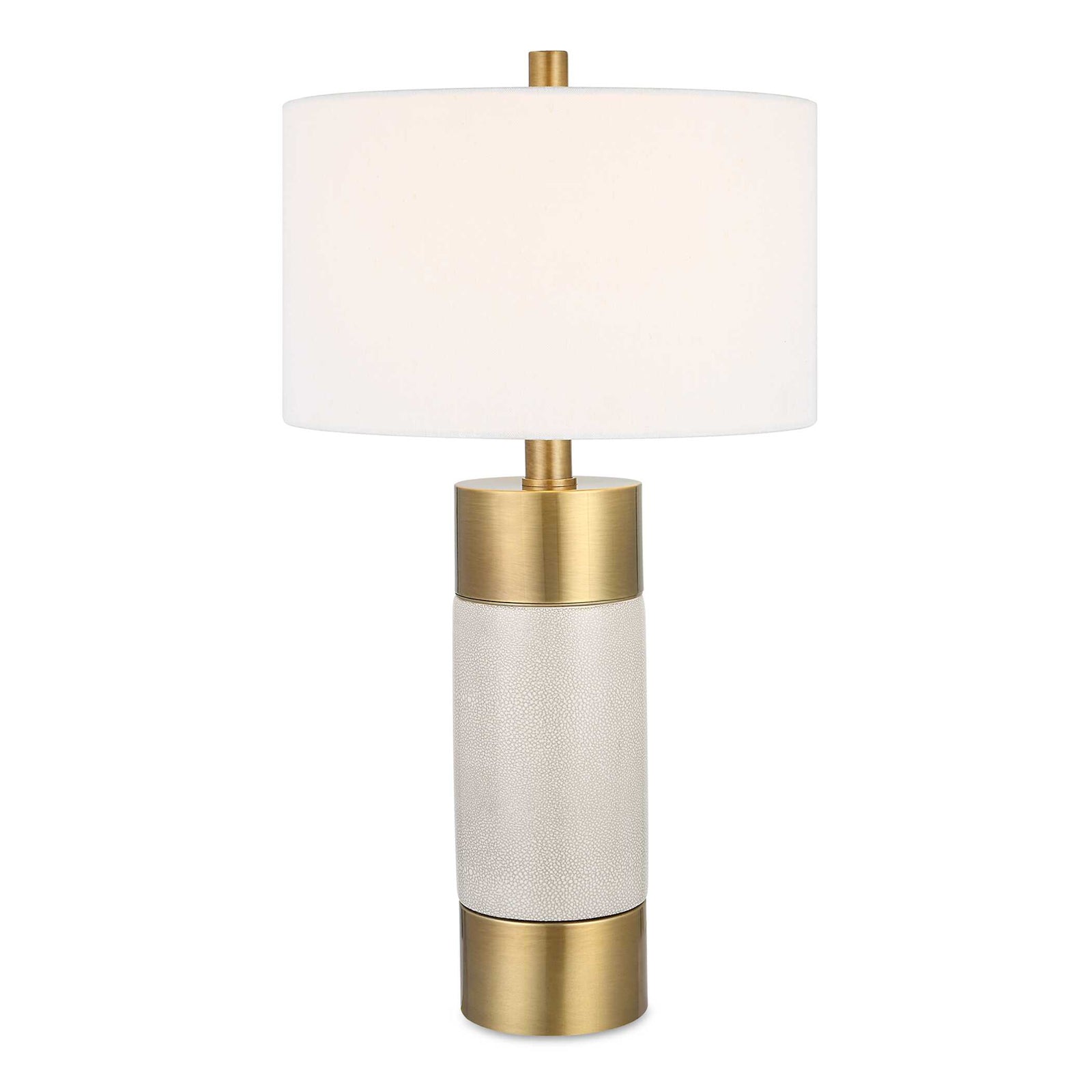 American Home Furniture Uttermost Adelia Ivory & Brass Table Lamp