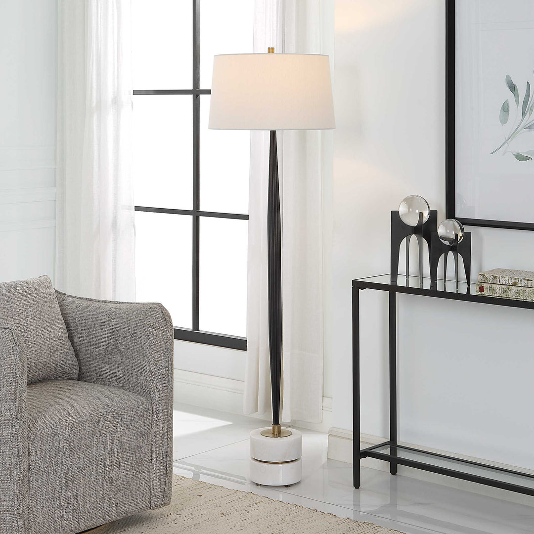 American Home Furniture Uttermost Miraz Iron Floor Lamp