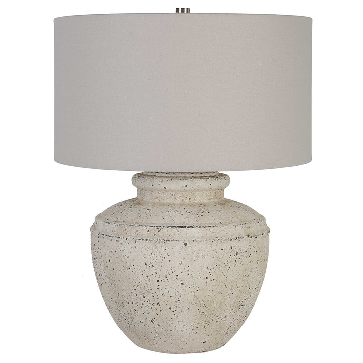 American Home Furniture Uttermost Artifact Aged Stone Table Lamp