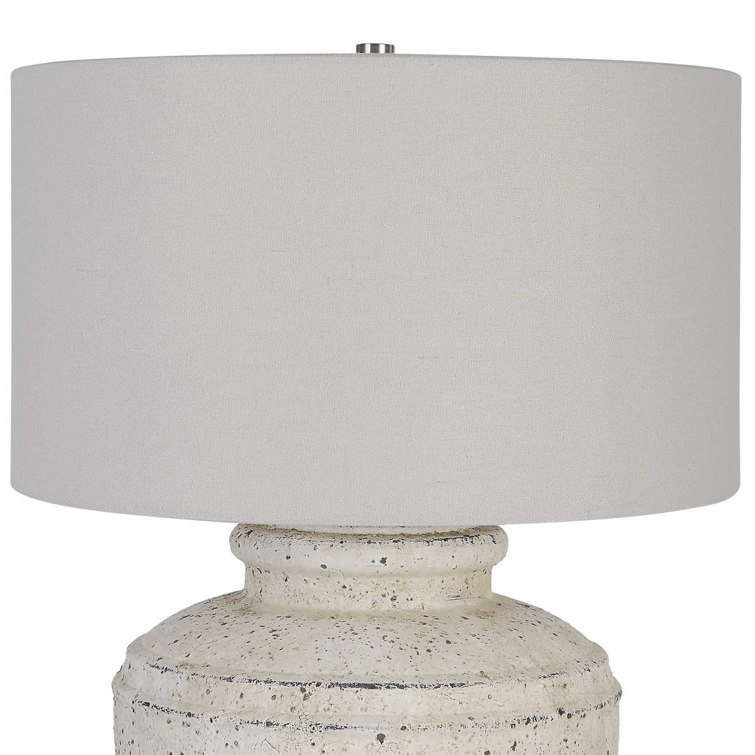 American Home Furniture Uttermost Artifact Aged Stone Table Lamp