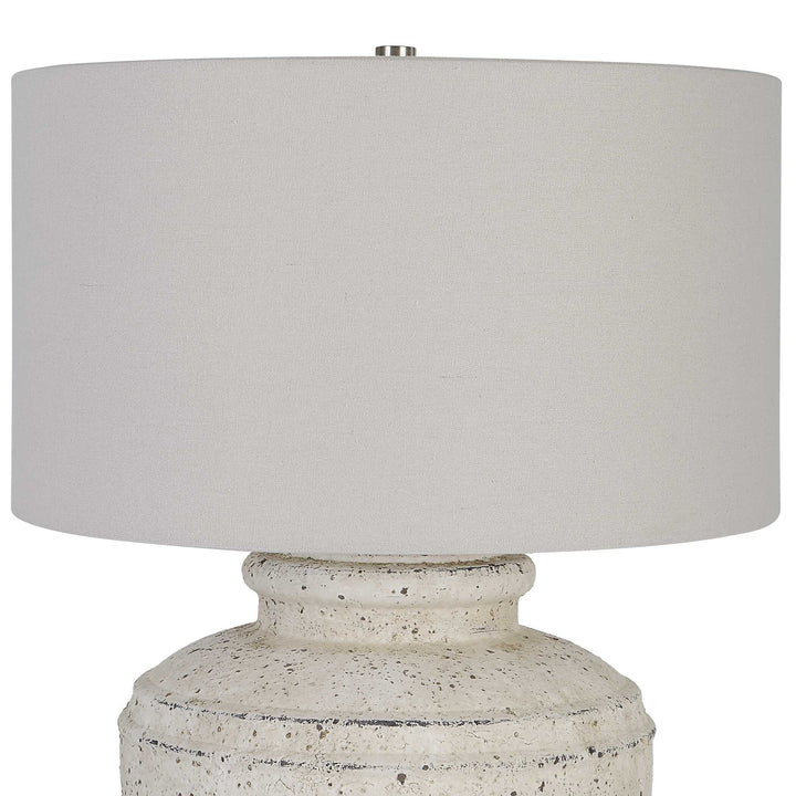 American Home Furniture Uttermost Artifact Aged Stone Table Lamp