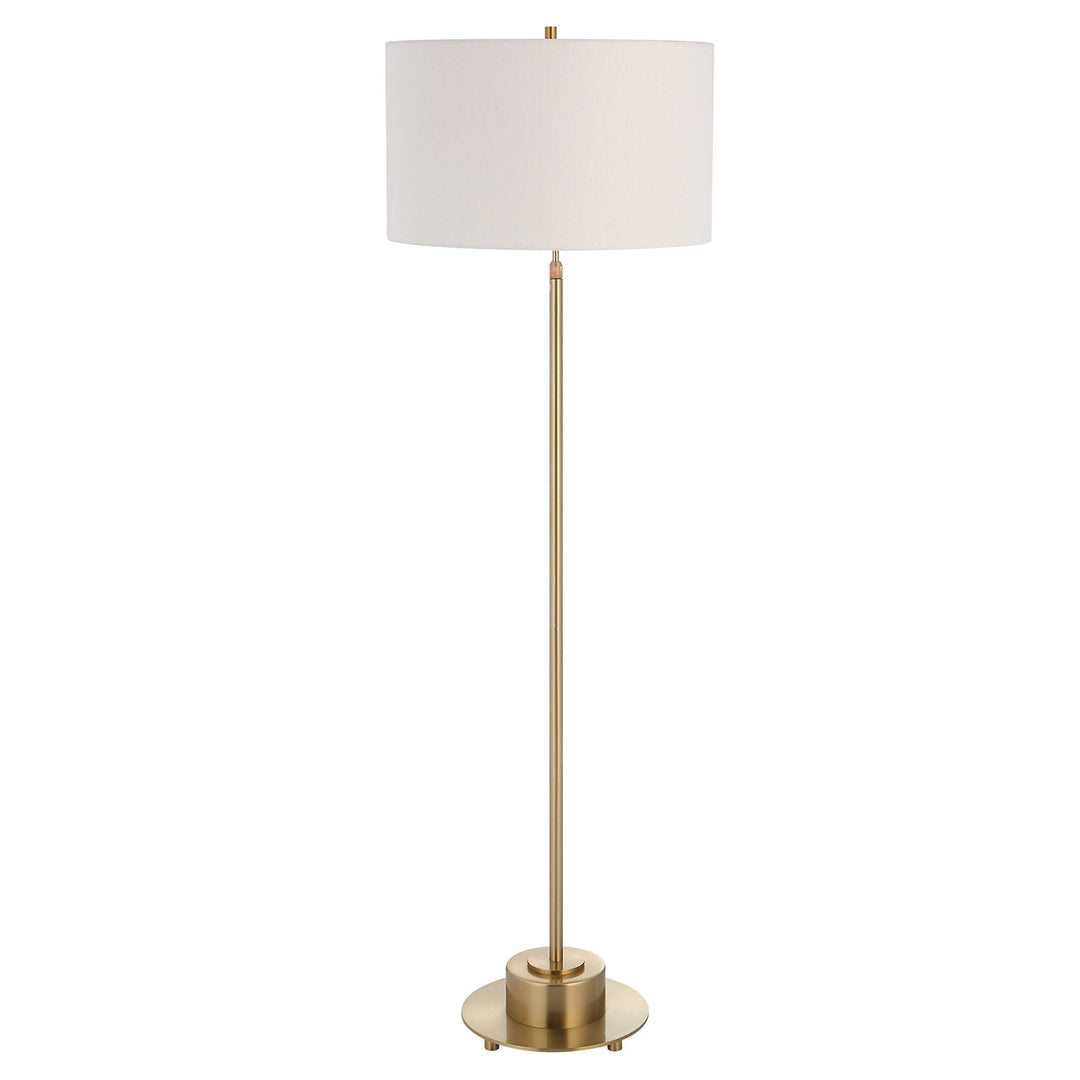American Home Furniture Uttermost Prominence Brass Floor Lamp