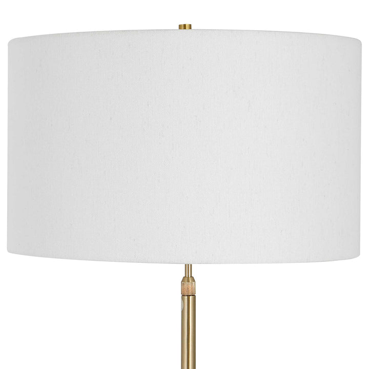 American Home Furniture Uttermost Prominence Brass Floor Lamp