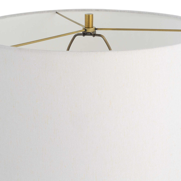 American Home Furniture Uttermost Prominence Brass Floor Lamp