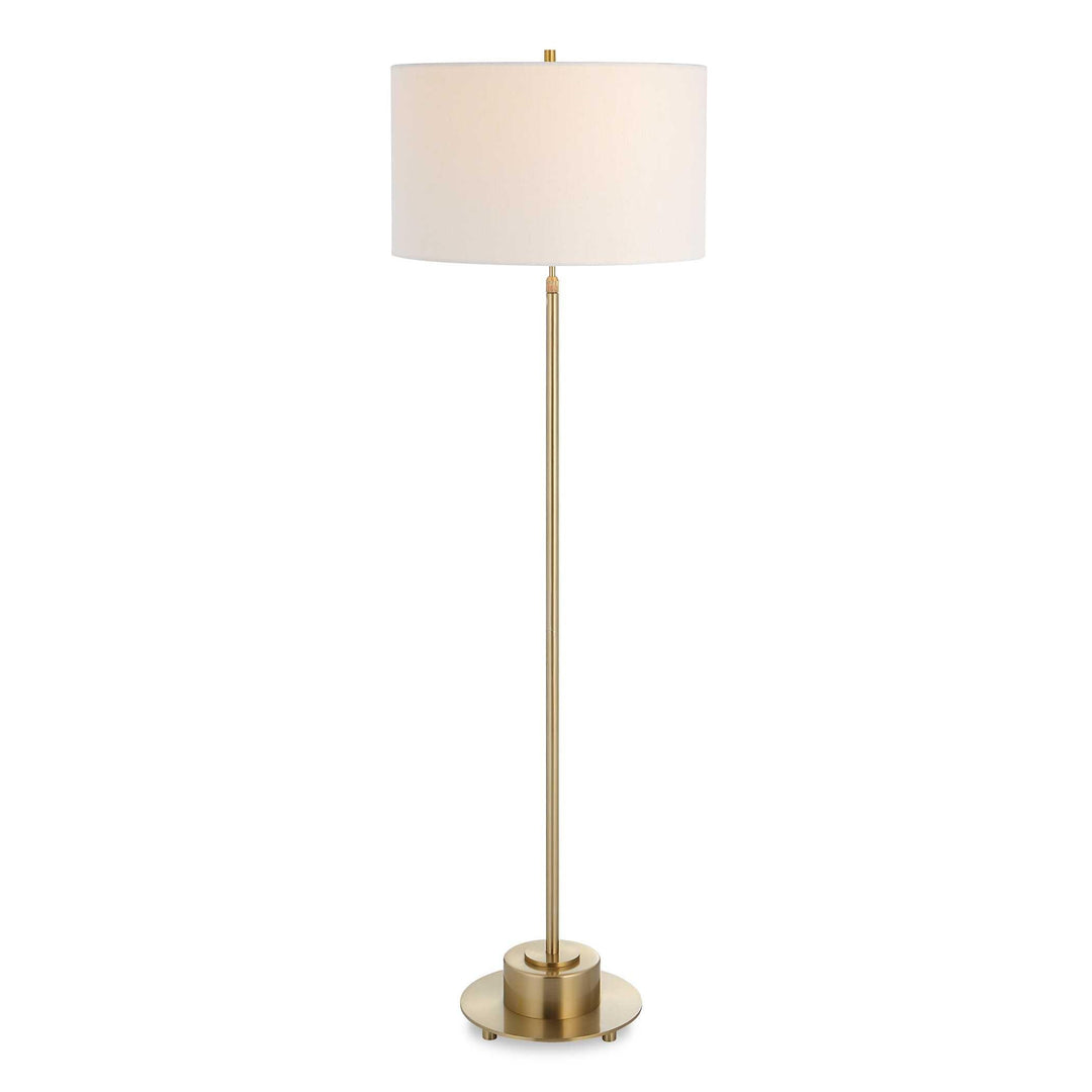 Prominence Brass Floor Lamp - AmericanHomeFurniture