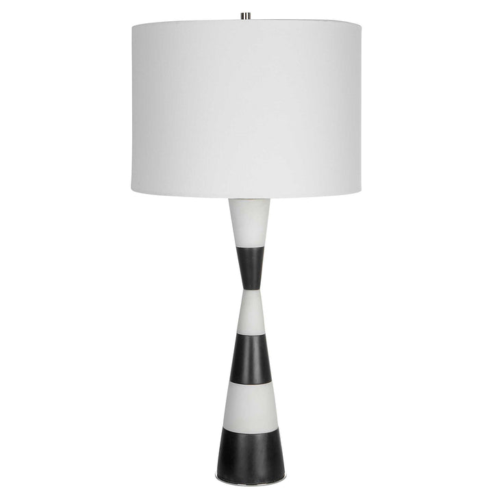 American Home Furniture Uttermost Bandeau Banded Stone Table Lamp
