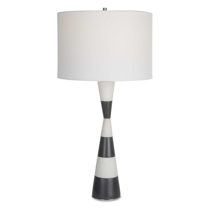 American Home Furniture Uttermost Bandeau Banded Stone Table Lamp
