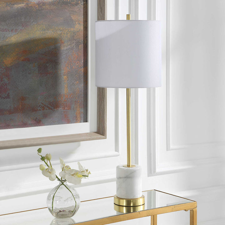 American Home Furniture Uttermost Turret Gold Buffet Lamp