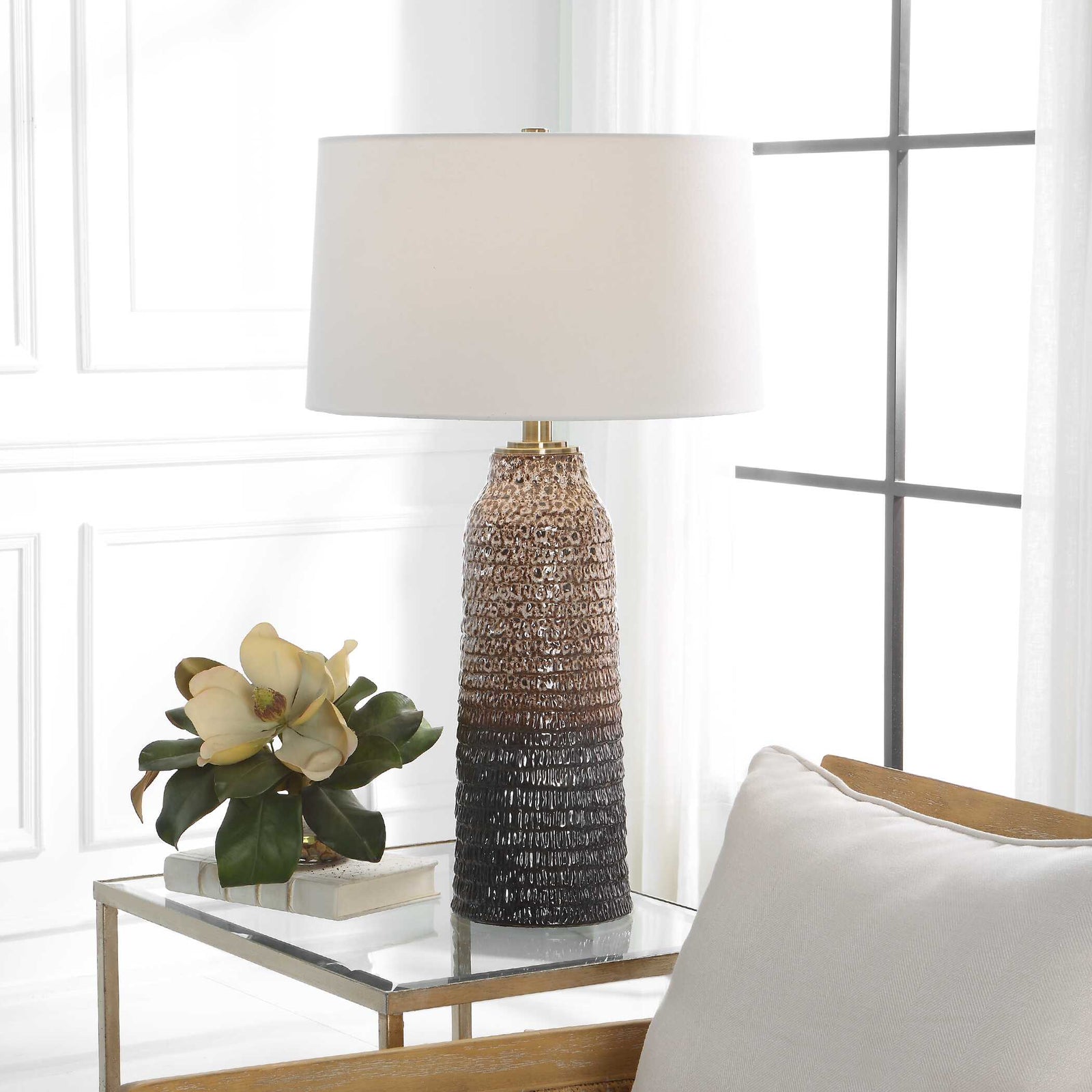 American Home Furniture Uttermost Padma Mottled Table Lamp
