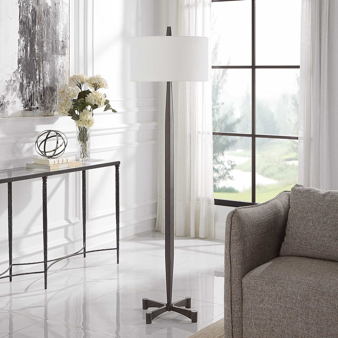 American Home Furniture Uttermost Counteract Rust Metal Floor Lamp