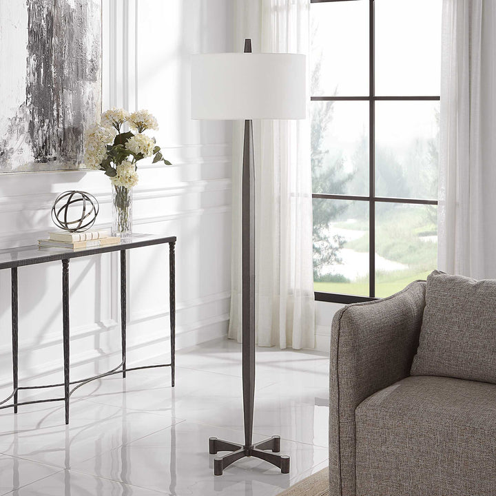 American Home Furniture Uttermost Counteract Rust Metal Floor Lamp