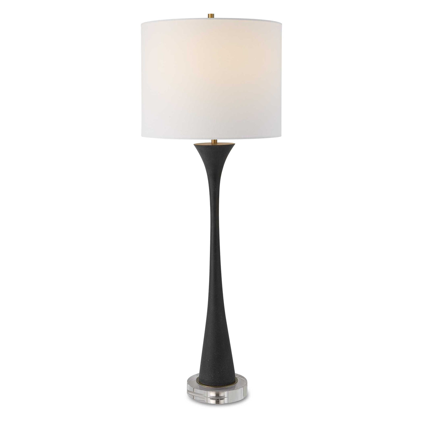 American Home Furniture Uttermost Fountain Black Stone Buffet Lamp