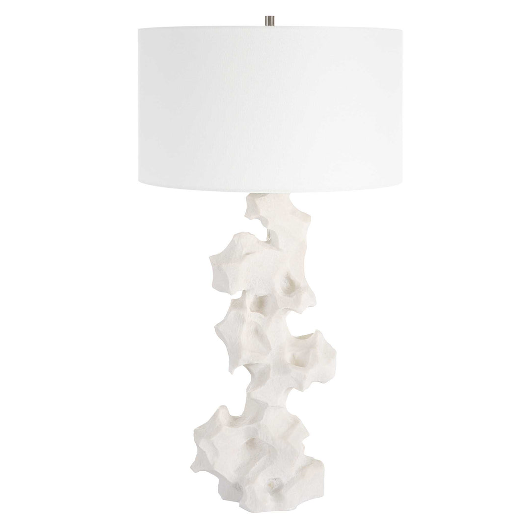 American Home Furniture Uttermost Remnant White Marble Table Lamp