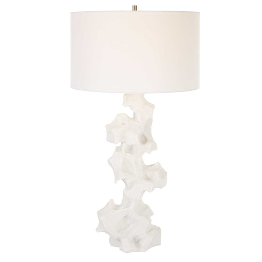 American Home Furniture Uttermost Remnant White Marble Table Lamp