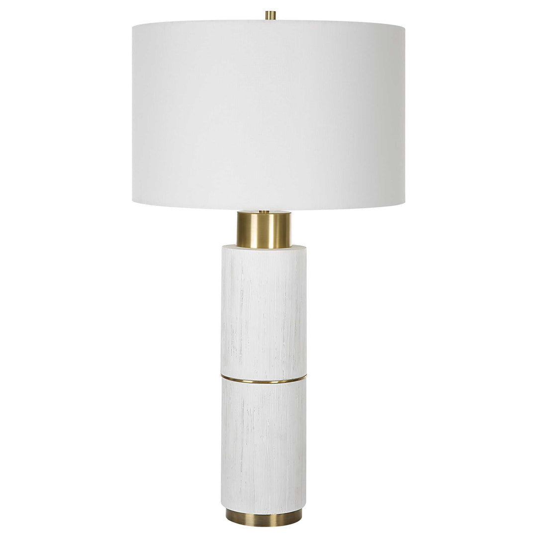 American Home Furniture Uttermost Ruse Whitewashed Table Lamp