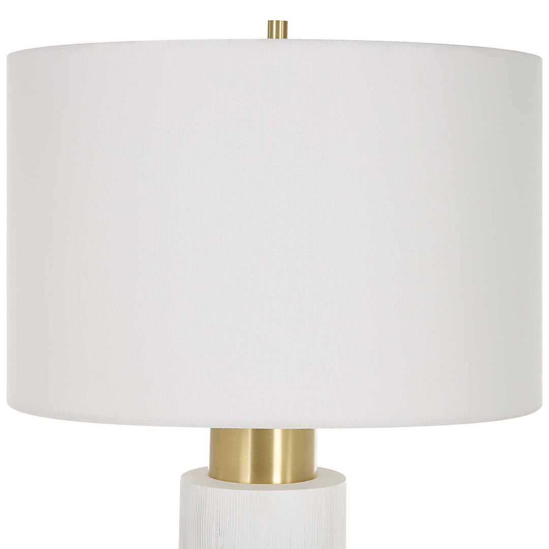 American Home Furniture Uttermost Ruse Whitewashed Table Lamp