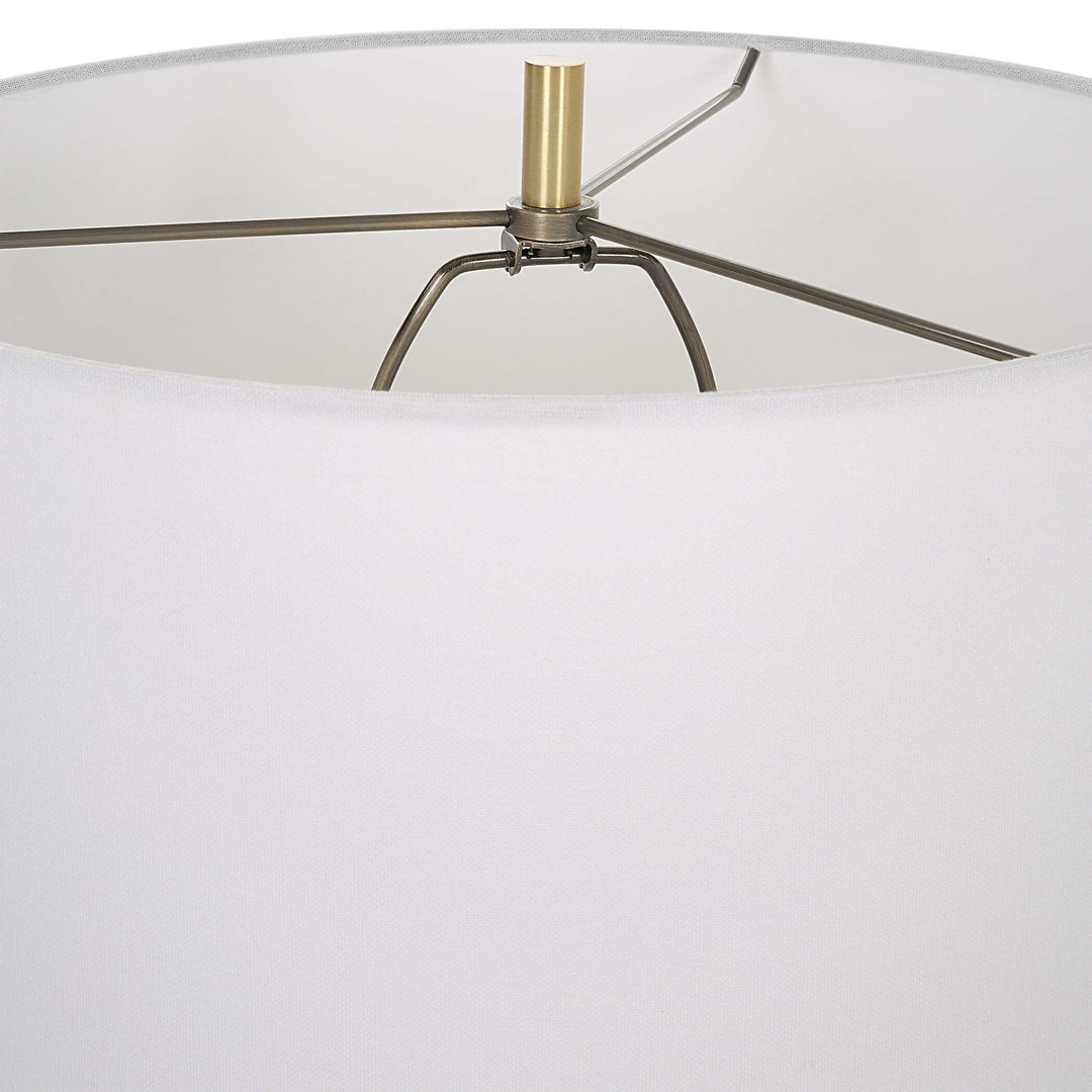 American Home Furniture Uttermost Ruse Whitewashed Table Lamp