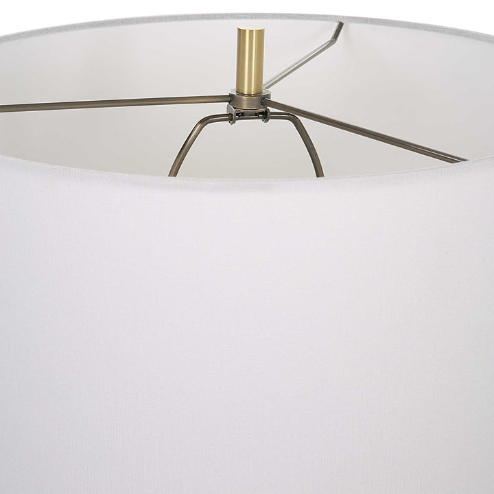 American Home Furniture Uttermost Ruse Whitewashed Table Lamp