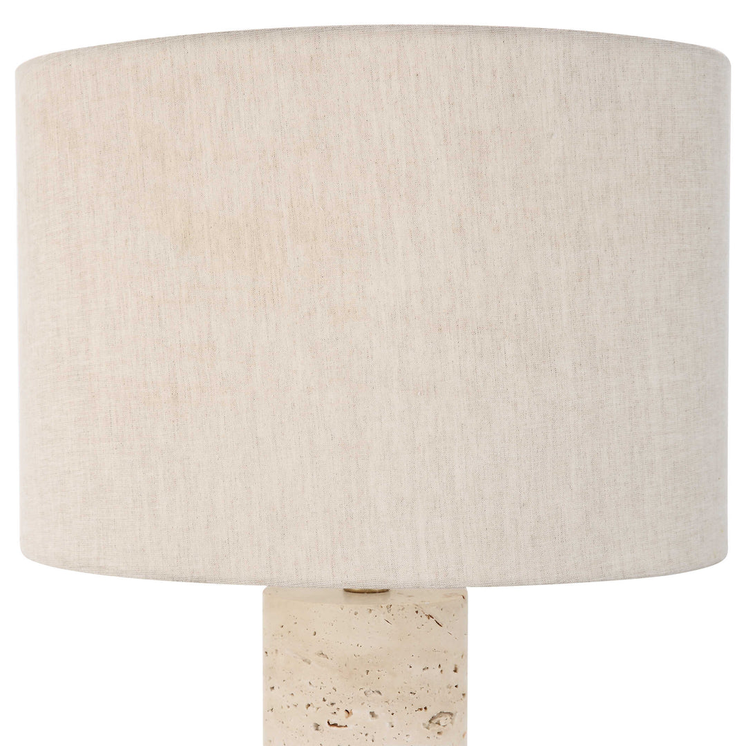 American Home Furniture Uttermost Gravitas Elegant Brass & Stone Lamp