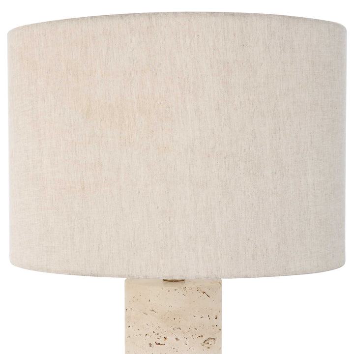 American Home Furniture Uttermost Gravitas Elegant Brass & Stone Lamp