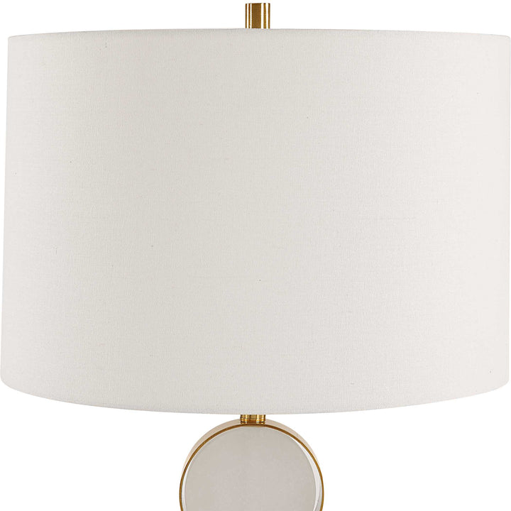 American Home Furniture Uttermost Three Rings Contemporary Table Lamp