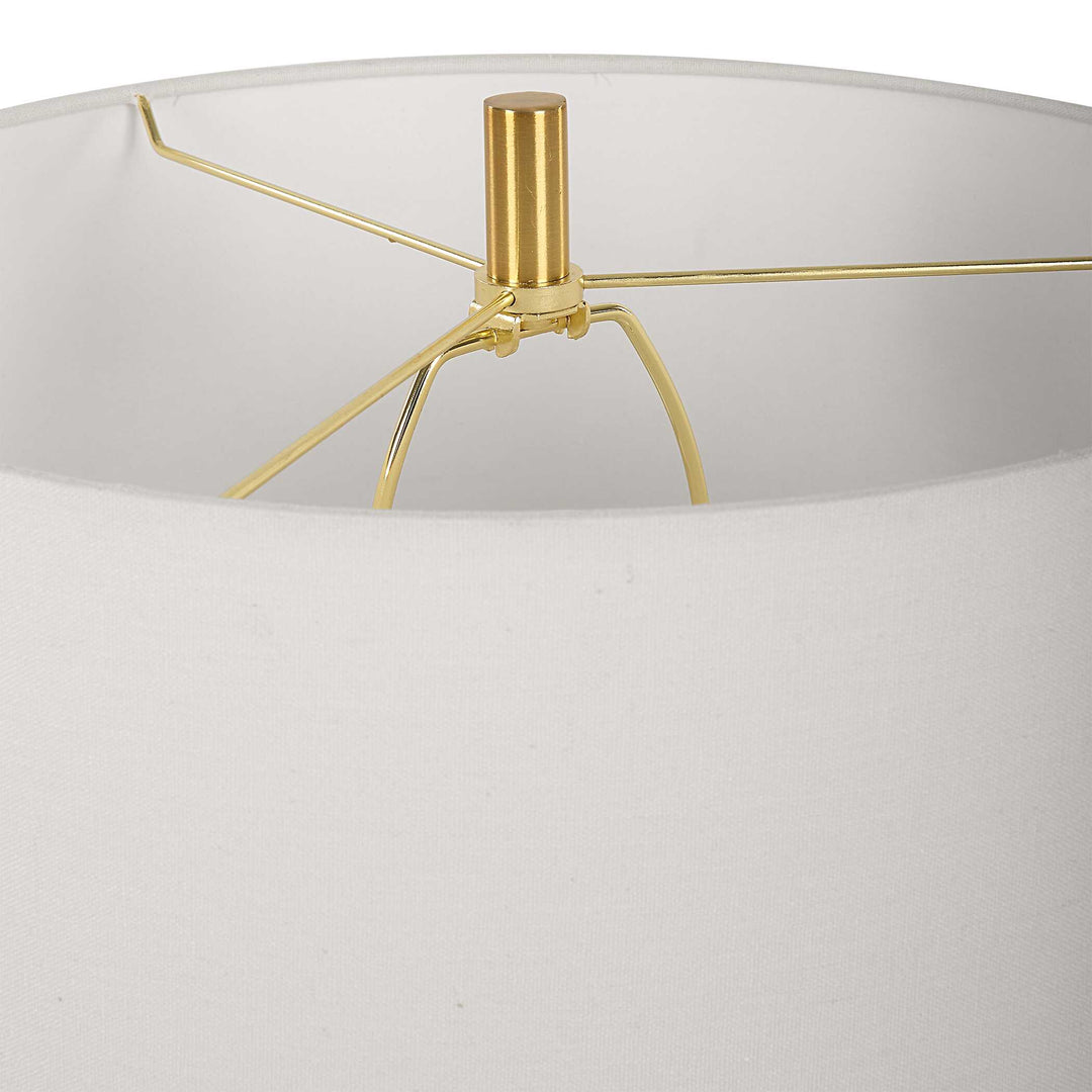 American Home Furniture Uttermost Three Rings Contemporary Table Lamp