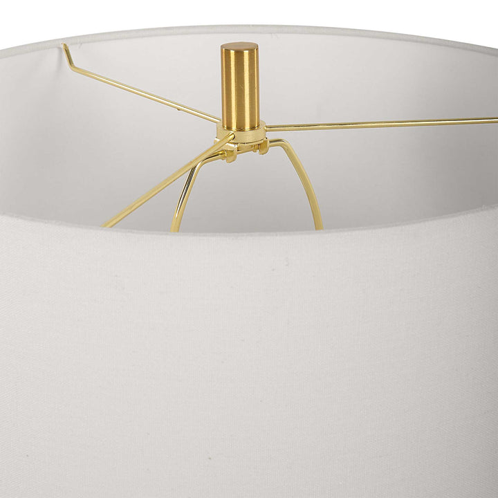 American Home Furniture Uttermost Three Rings Contemporary Table Lamp