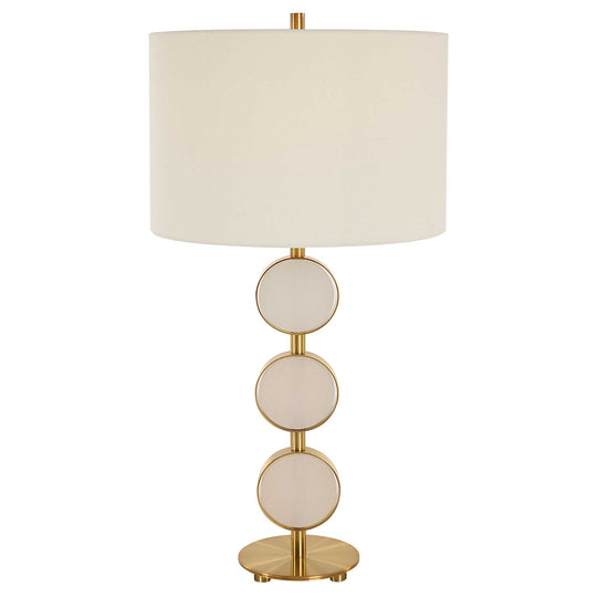 American Home Furniture Uttermost Three Rings Contemporary Table Lamp