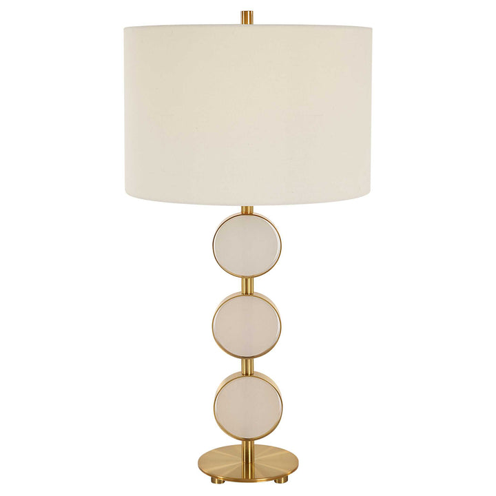 American Home Furniture Uttermost Three Rings Contemporary Table Lamp