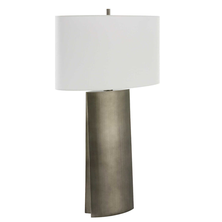 American Home Furniture Uttermost V-Groove Modern Table Lamp