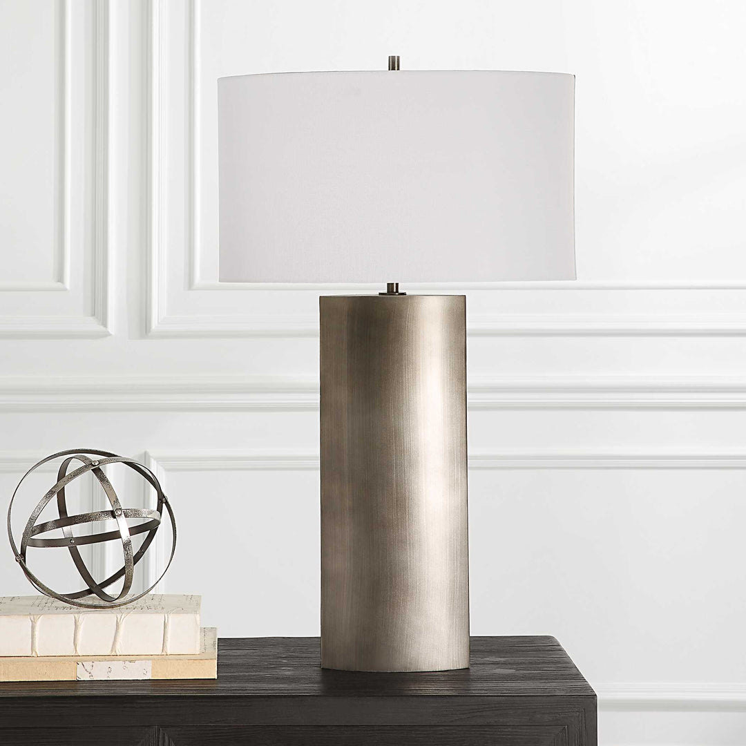 American Home Furniture Uttermost V-Groove Modern Table Lamp