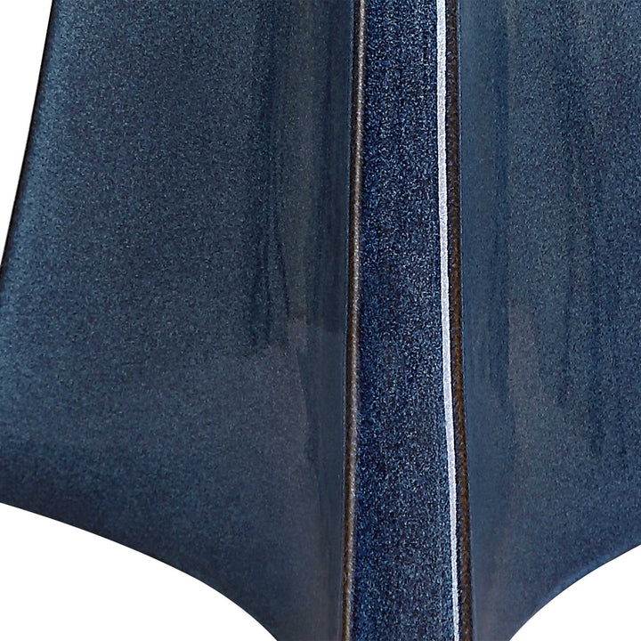 American Home Furniture Uttermost Teramo Scalloped Ceramic Table Lamp