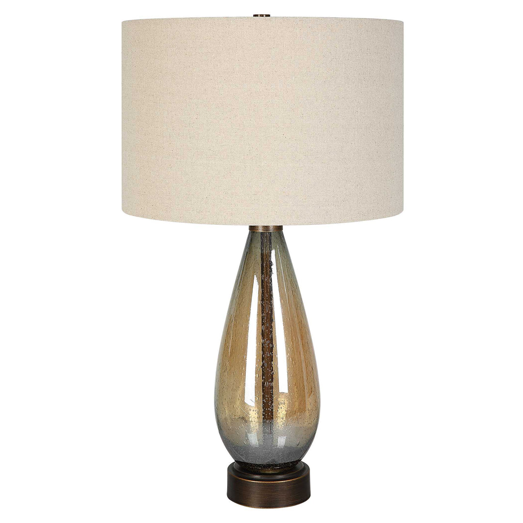 American Home Furniture Uttermost Baltic Teardrop Glass Table Lamp