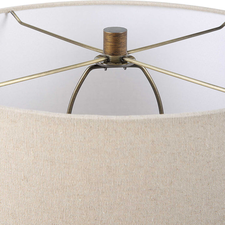 American Home Furniture Uttermost Baltic Teardrop Glass Table Lamp