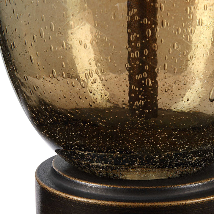 American Home Furniture Uttermost Baltic Teardrop Glass Table Lamp