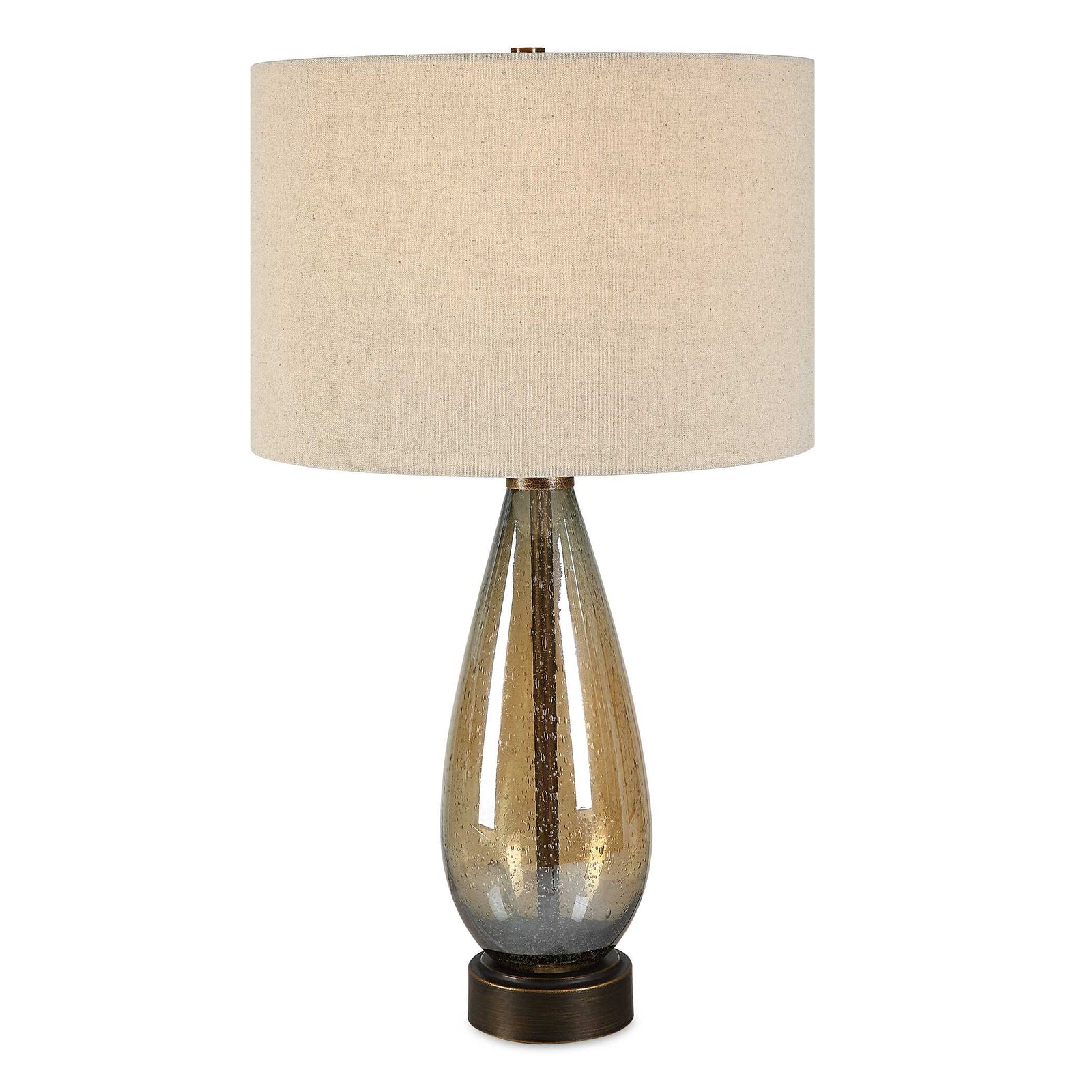 American Home Furniture Uttermost Baltic Teardrop Glass Table Lamp
