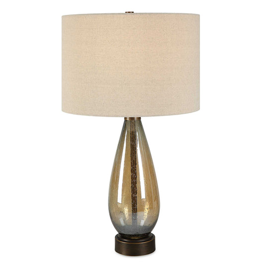 American Home Furniture Uttermost Baltic Teardrop Glass Table Lamp