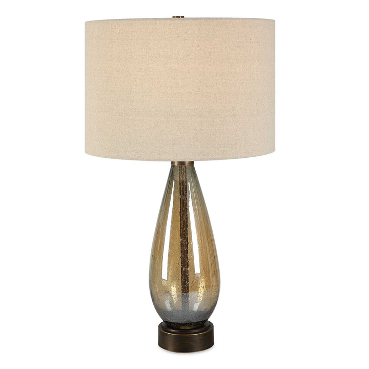 American Home Furniture Uttermost Baltic Teardrop Glass Table Lamp