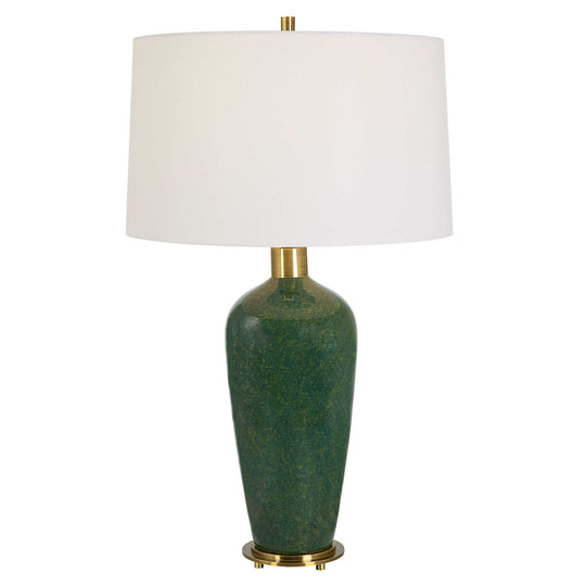 American Home Furniture Uttermost Verdell Green Table Lamp