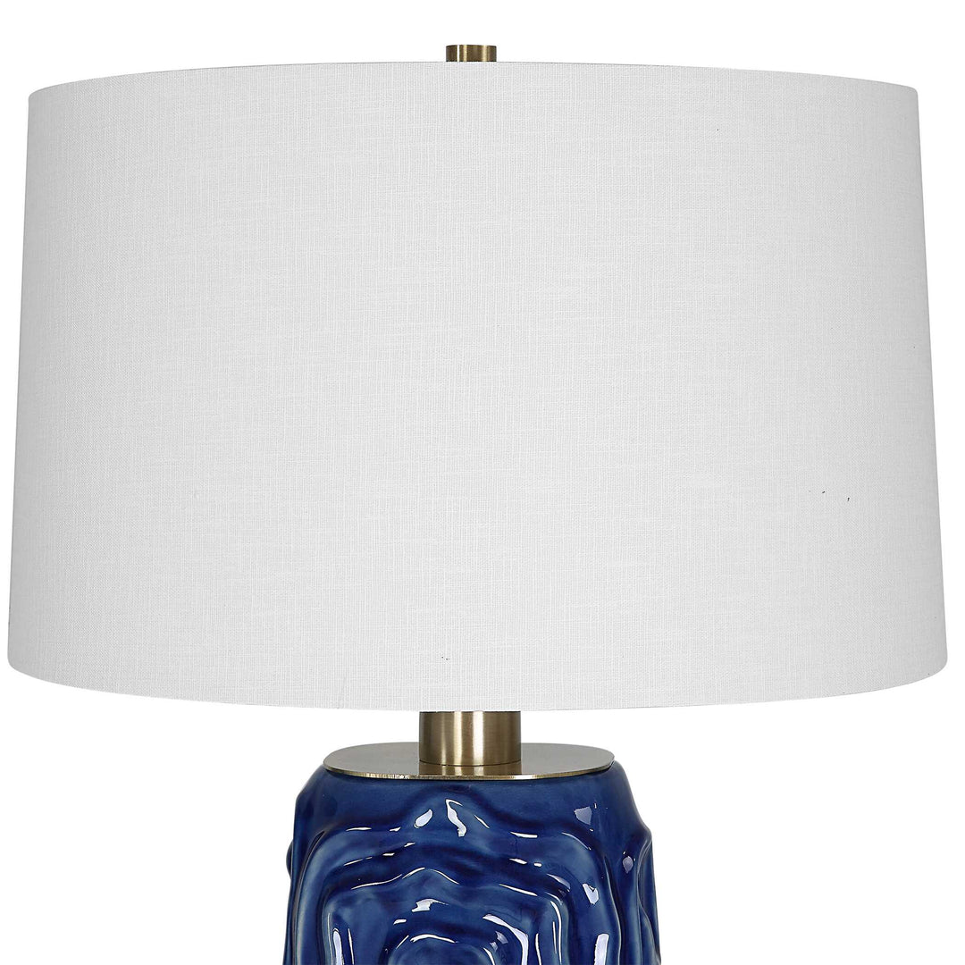 American Home Furniture Uttermost Zade Blue Table Lamp