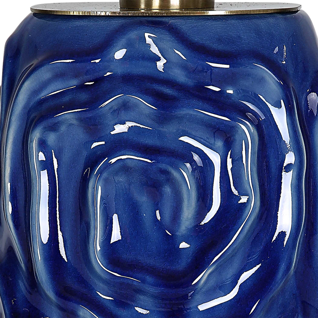 American Home Furniture Uttermost Zade Blue Table Lamp