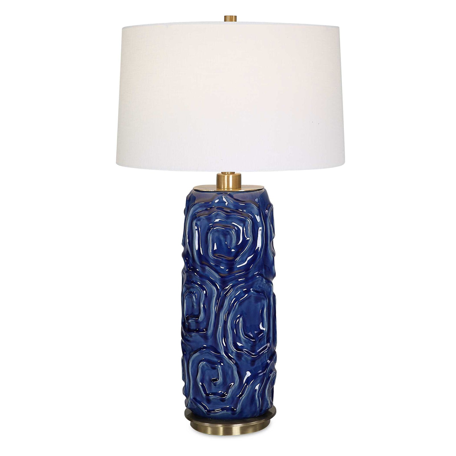 American Home Furniture Uttermost Zade Blue Table Lamp