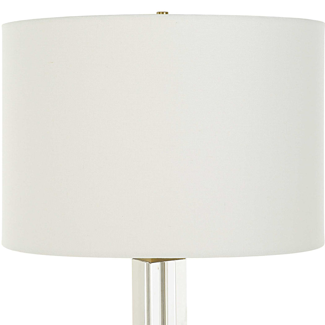 American Home Furniture Uttermost Crystal Column Table Lamp