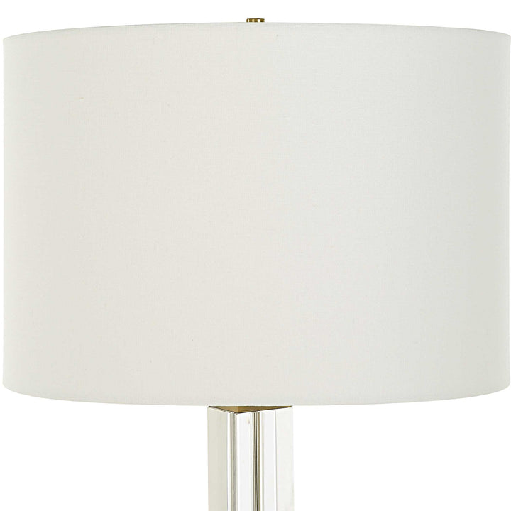American Home Furniture Uttermost Crystal Column Table Lamp